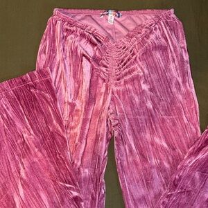 Urban Outfitters pink Velvet Pants